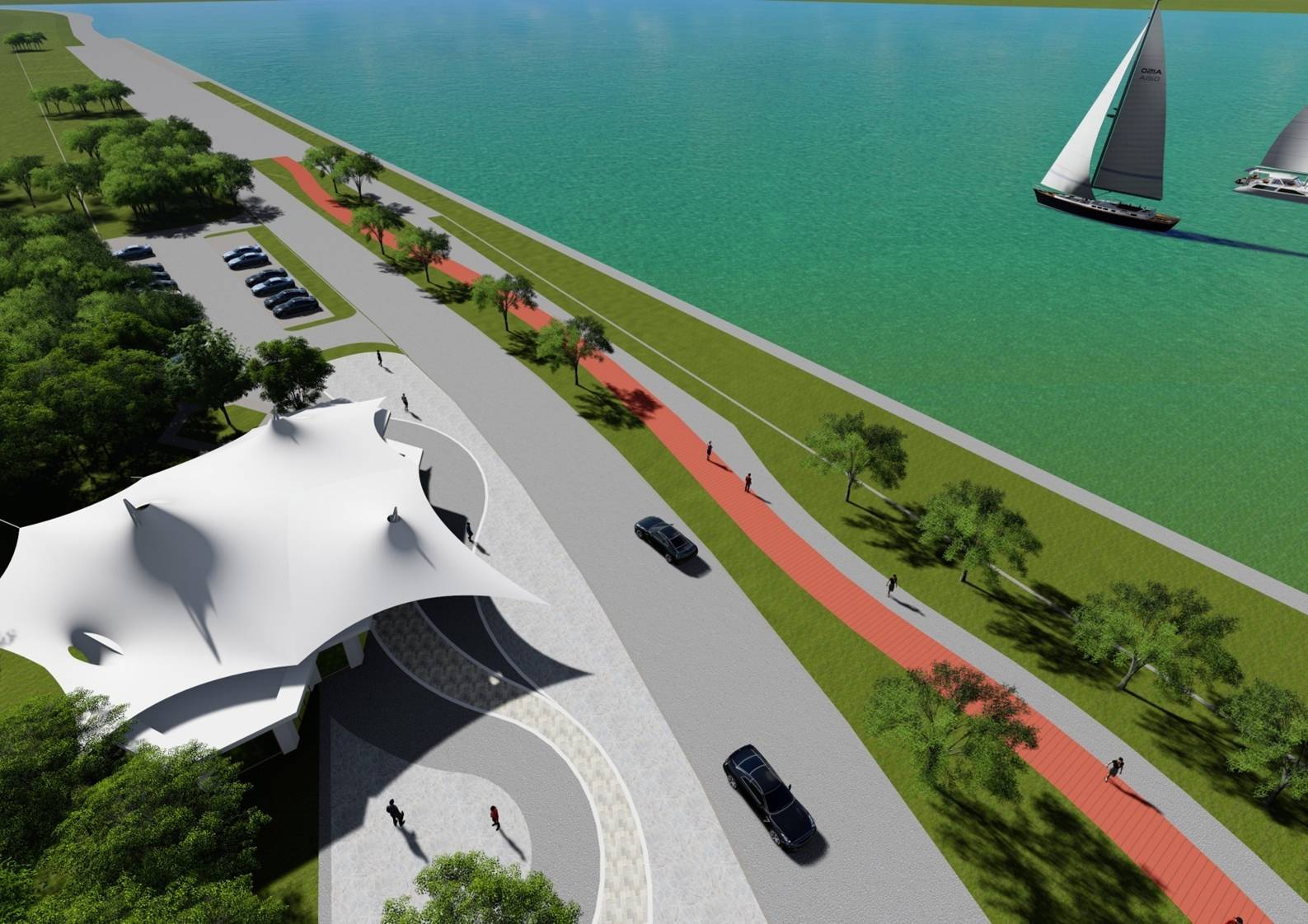 黄岛蓝湾绿道沿海旅游建筑设计