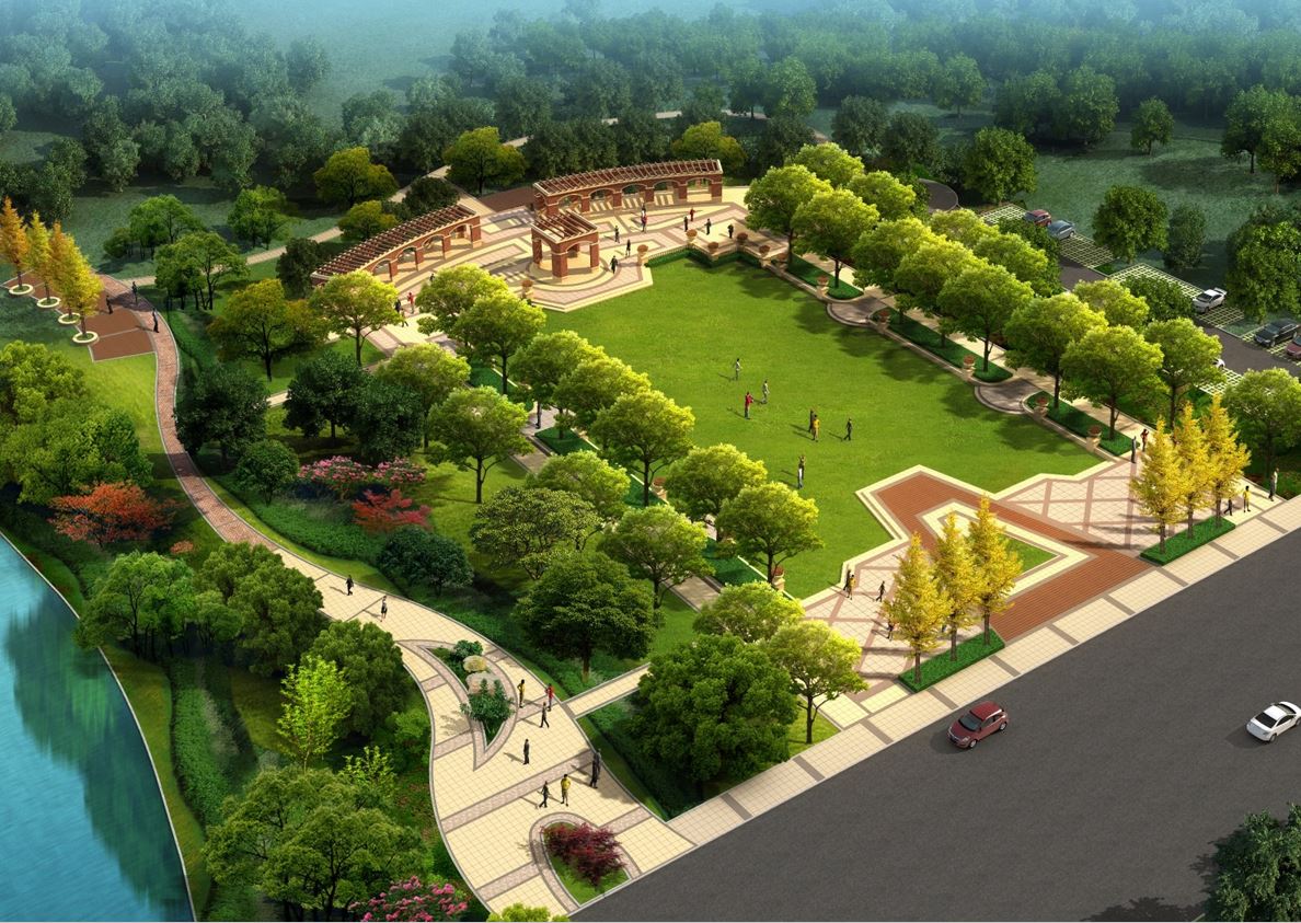 黄岛苑庄河河道景观设计