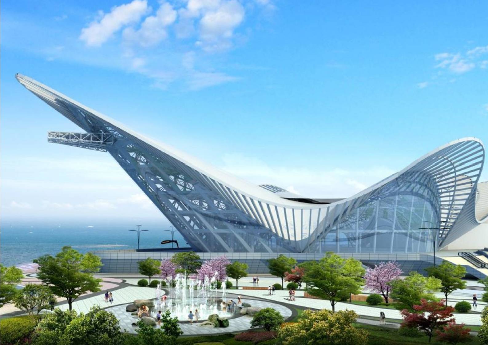 青岛凤凰之舟演艺中心景观设计