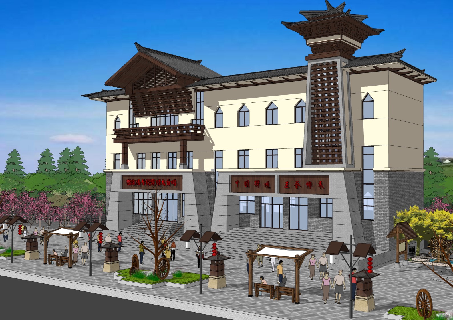 黄岛琅琊驻地建筑立面改造设计