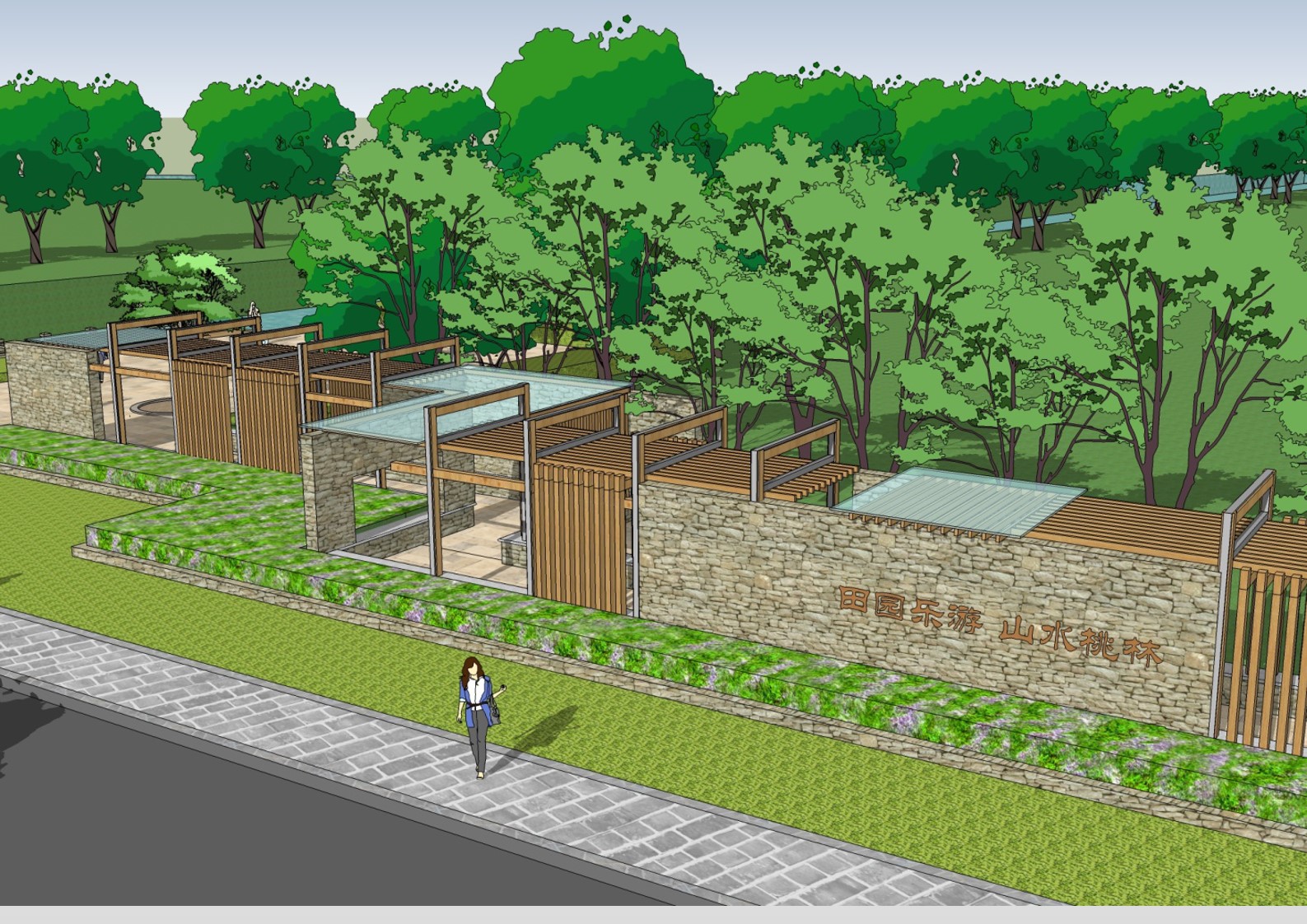 潍坊桃林特色小城镇风貌更新设计